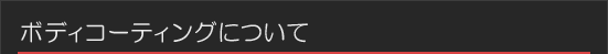 ボディーコーティングについて